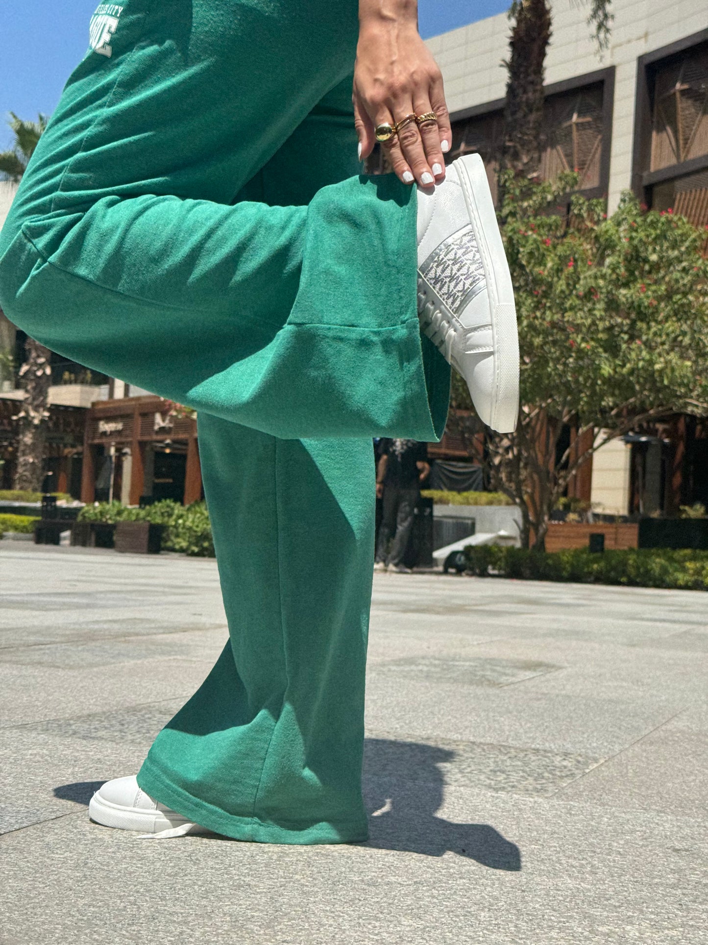 حذاء رياضي مسطح نسائي MK-100 رمادي