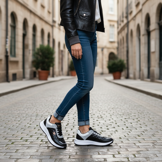 Women's Running Sneakers- RN-500 black