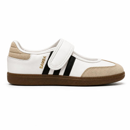 Women's Flat Sneakers SP-33-white*beige