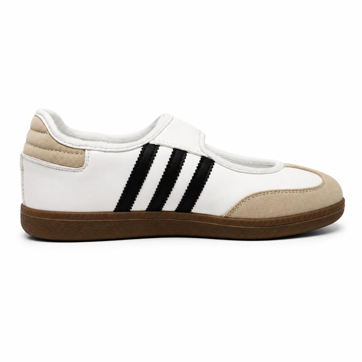 Women's Flat Sneakers SP-33-white*beige