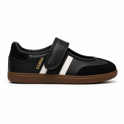 Women's Flat Sneakers SP-33-black