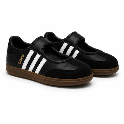 Women's Flat Sneakers SP-33-black