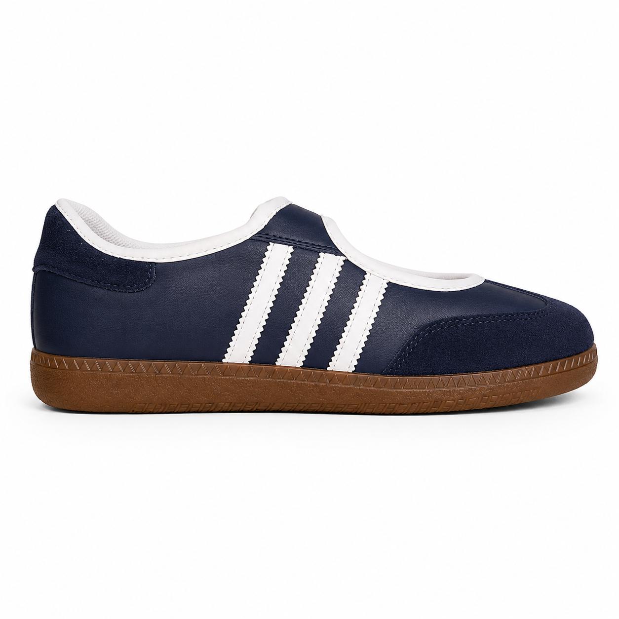 Women's Flat Sneakers SP-33-Navy