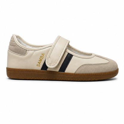 Women's Flat Sneakers SP-33-beige