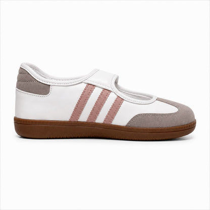 Women's Flat Sneakers SP-33-white*Gray